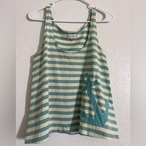 Synergy Organic Clothing | Tank Top with Handstitched ⚓️ Anchor